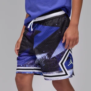 Spodenki z motywem otwartego rombu i nadrukiem dla dużych dzieci MJ Jordan Dri-FIT - Czerń