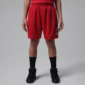 Spodenki z siateczki dla dużych dzieci Jordan Brooklyn Baseline - Czerwony