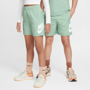 Spodenki z tkaniny dla dużych dzieci Nike 15 cm - Zieleń