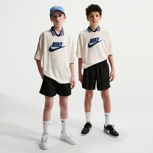 Spodenki z tkaniny dla dużych dzieci Nike - Czerń