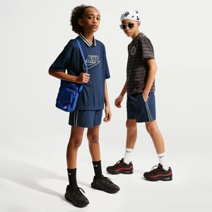 Spodenki z tkaniny dla dużych dzieci Nike - Niebieski
