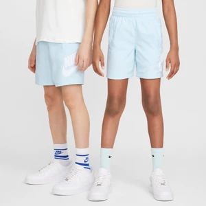 Spodenki z tkaniny dla dużych dzieci Nike Sportswear 15 cm - Niebieski