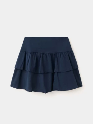 Spódnica bawełniana z falbankami granatowy - Dzieci - lata - MANGO KIDS
