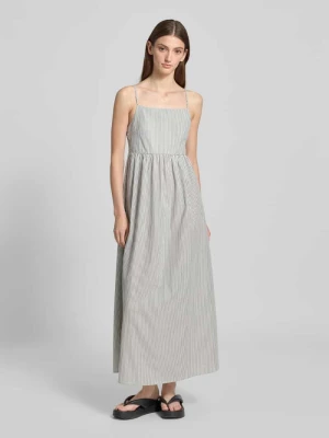 Spódnica casualowa o linii A z mieszanki bawełny model ‘FELINE’ Pieces Biały