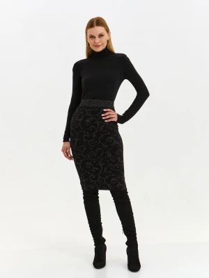 Spódnica damska czarna, czarna ołówkowa, ołówkowa - SSW3616CA spódnica, spódnica - TOP SECRET, TOP SECRET - Odzieżowy sklep internetowy TOP SECRET