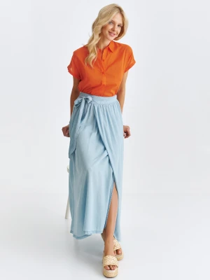 Spódnica damska czarna o linii A - SSD1925BL spódnica długa - TOP SECRET - Odzieżowy sklep internetowy TOP SECRET