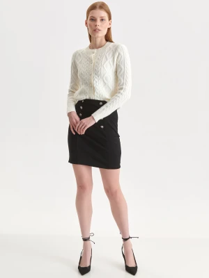 Spódnica damska czarna ołówkowa - SSD1686CA mini spódniczka - TOP SECRET - Odzieżowy sklep internetowy TOP SECRET