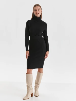 Spódnica damska czarna ołówkowa - SSD1783CA spódnica - TOP SECRET - Odzieżowy sklep internetowy TOP SECRET