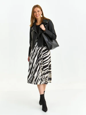 Spódnica damska czarna rozszerzana, o linii A - SSD1859CA spódnica regularna - TOP SECRET - Odzieżowy sklep internetowy TOP SECRET