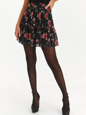 Spódnica damska czarna rozszerzana - SSD1891CA mini spódniczka - TOP SECRET - Odzieżowy sklep internetowy TOP SECRET