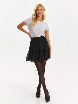 Spódnica damska czarna rozszerzana - SSD1900CA mini spódniczka - TOP SECRET - Odzieżowy sklep internetowy TOP SECRET
