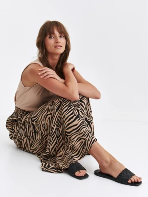 Spódnica damska czarna rozszerzana - SSD1953CA spódnica długa - TOP SECRET - Odzieżowy sklep internetowy TOP SECRET