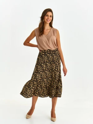 Spódnica damska czarna - SSD1842CA spódnica regularna - TOP SECRET - Odzieżowy sklep internetowy TOP SECRET