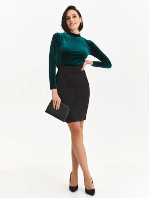 Spódnica damska czarna - SSD1904CA spódnica regularna - TOP SECRET - Odzieżowy sklep internetowy TOP SECRET