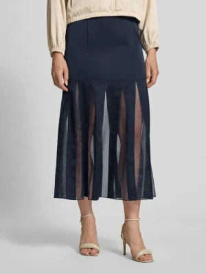 Spódnica damska maxi z transparentnymi wstawkami model 'VABELLI' Boss