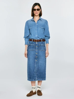 Spódnica damska midi jeansowa granatowa Gaia 627 BIG STAR