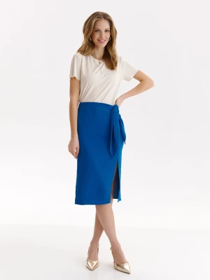 Spódnica damska niebieska - SSD1810NI spódnica regularna - TOP SECRET - Odzieżowy sklep internetowy TOP SECRET