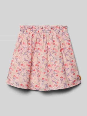 Spódnica do kolan z elastycznym pasem i detal z logo Steiff