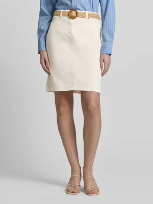 Spódnica do kolan z paskiem i kieszeniami z tyłu Christian Berg Woman