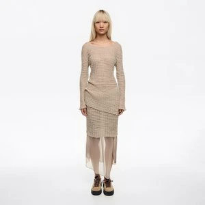 Spódnica dzianinowa piaskowa BIMBA Y LOLA