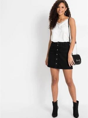 Spódnica dżinsowa ze stretchem bonprix