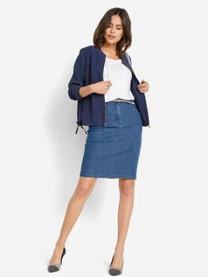 Spódnica dżinsowa ze stretchem bonprix