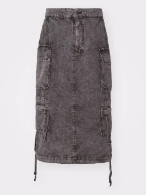 Spódnica jeansowa Alpha Industries czarny