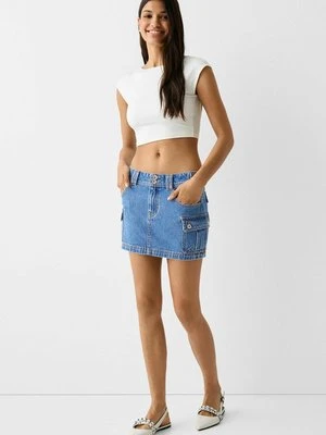 Spódnica jeansowa Bershka