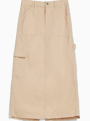 Spódnica jeansowa Bershka piaskowy