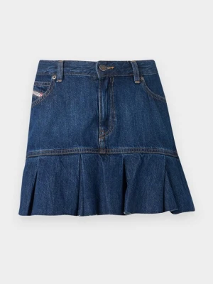 Spódnica jeansowa Diesel niebieski denim