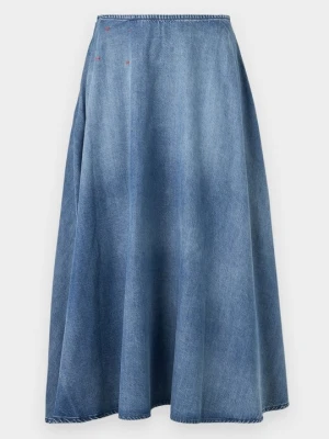 Spódnica jeansowa Diesel niebieski denim