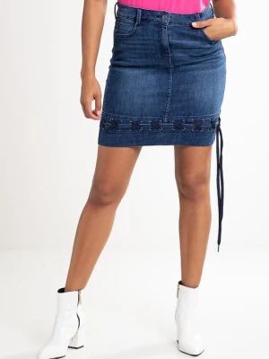 Spódnica jeansowa DKNY granatowy