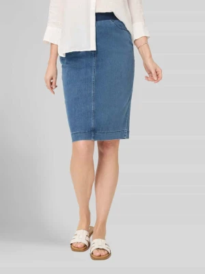 Spódnica jeansowa do kolan z elastycznym pasem Raphaela By Brax