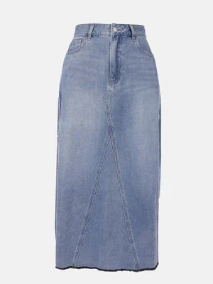 Spódnica jeansowa Even&Odd jasnoniebieski denim