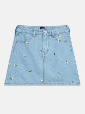 Spódnica jeansowa GAP niebieski denim
