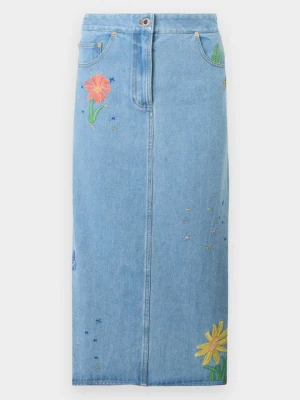 Spódnica jeansowa Helmstedt niebieski denim