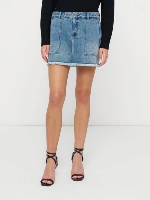 Spódnica jeansowa Michael Kors niebieski denim