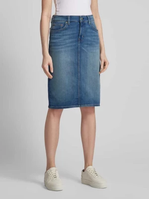 Spódnica jeansowa o długości do kolan z 5 kieszeniami model ‘DANIELA’ Lauren Ralph Lauren