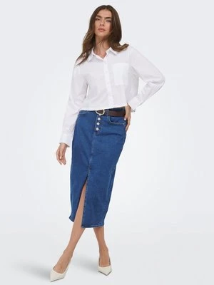 Spódnica jeansowa Only niebieski denim