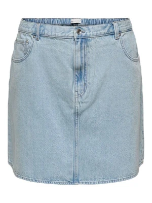 Spódnica jeansowa ONLY Carmakoma jasnoniebieski denim