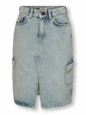 Spódnica jeansowa ONLY GIRLS niebieski denim