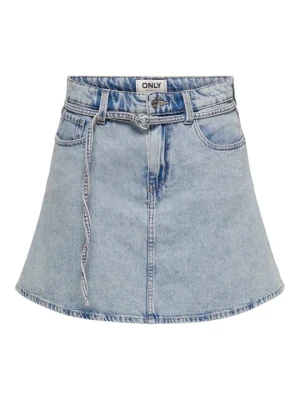 Spódnica jeansowa Only jasnoniebieski denim