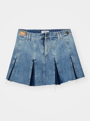Spódnica jeansowa Replay jasnoniebieski denim