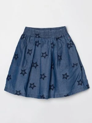 Spódnica jeansowa Tommy Hilfiger jasnoniebieski denim
