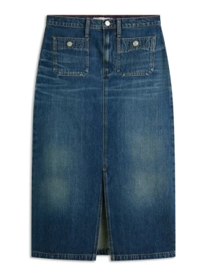 Spódnica jeansowa Tommy Hilfiger niebieski denim