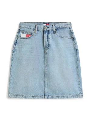 Spódnica jeansowa Tommy Jeans jasnoniebieski denim