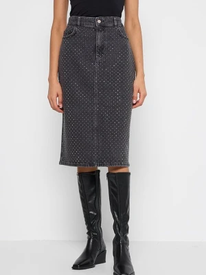 Spódnica jeansowa TWINSET antracytowy