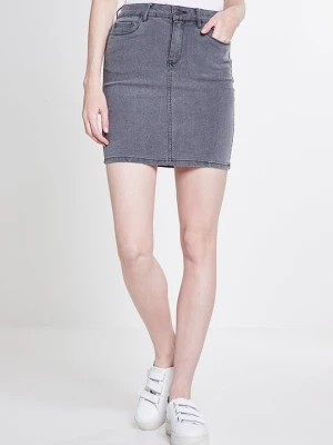 Spódnica jeansowa Vero Moda jasnoszary