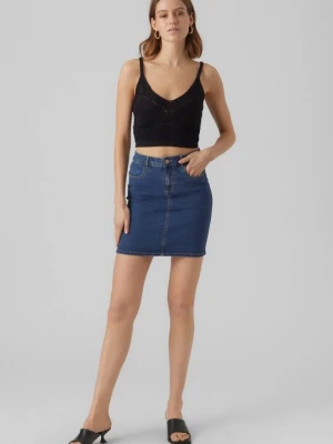 Spódnica jeansowa Vero Moda niebieski denim