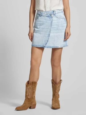 Spódnica jeansowa w kopertowym stylu model ‘BETTY’ Vero Moda